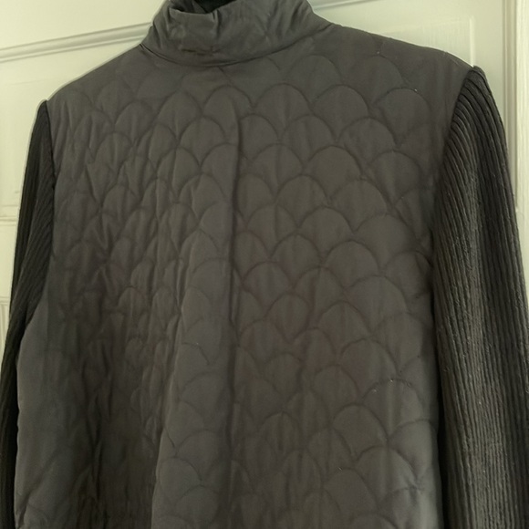 EUC Sigrid Olsen sweater jacket with removable fur collar - Picture 4 of 4